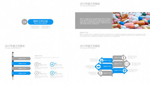 藍(lán)色大氣生物科技醫(yī)療藥品發(fā)布ppt模板下載 22頁(yè) 熊貓辦公